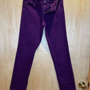 Versace Women's Deep Purple Skinny Jeans